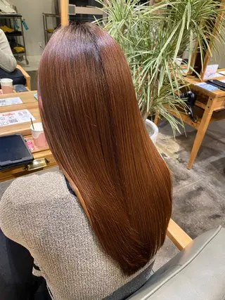 ロング 安藤 結花のヘアスタイル