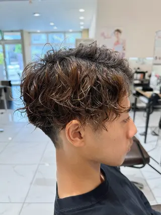 パーマ メンズ 八木菜美 似合わせ/ニュアンスのヘアスタイル