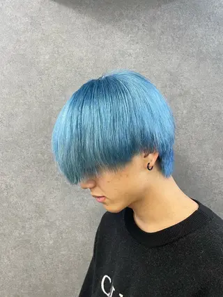 カラー メンズ カマタ ハルキのヘアスタイル