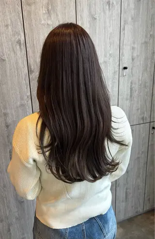 ロング カラー キタダ ハルカのヘアスタイル