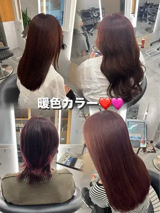 カラー 縮毛矯正/カラ ー/艶髪🌻ひな🌻のヘアスタイル