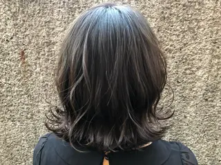 ミディアム カラー ヘアアレンジ 透明感カラー🤎 ゆりのヘアスタイル