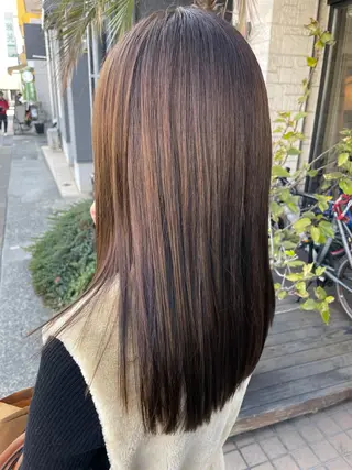 セミロング カラー AKALA HAIR 西宮店 Juriのヘアスタイル