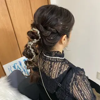 ロング risa/恵比寿/ ヘアセットのヘアスタイル