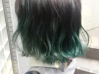 ミディアム カラー パーマ ヘアアレンジ 神山 昌子のヘアスタイル