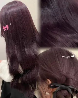 ロング カラー 🎀𝑹𝑰𝑲𝑶 🎀【西九条・野田】のヘアスタイル