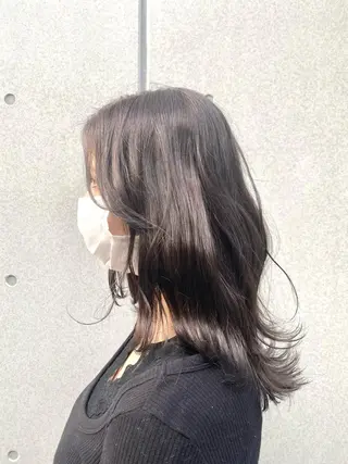 セミロング カラー KEN KENのヘアスタイル