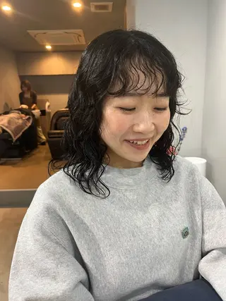 ミディアム パーマ 【arc】 mikiho/パーマのヘアスタイル