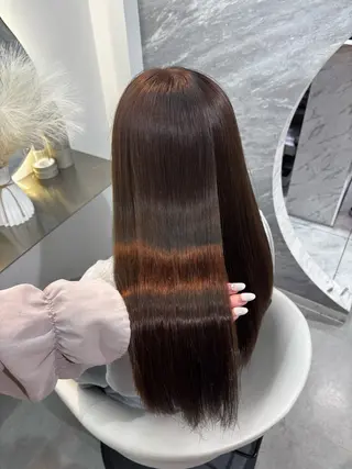 ロング カラー パーマ ヘアアレンジ メンズ キッズ 🤍韓国風レイヤー/ 艶髪🤍鳥越美羽のヘアスタイル