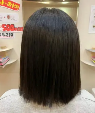 ミディアム 縮毛矯正モデル募集中 美容室HATSUのヘアスタイル