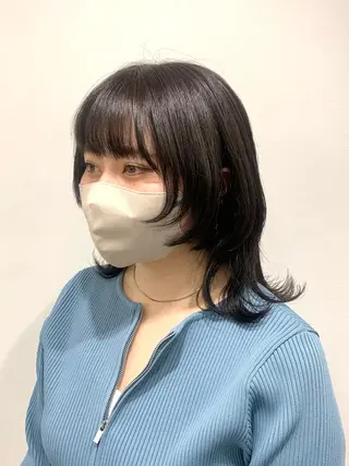 ミディアム カラー レイヤー ハイトーン 暖色⭐︎KANAKOのヘアスタイル