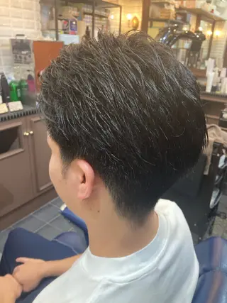 ショート メンズ ルピナス中田店長 山口大地のヘアスタイル
