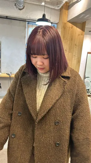 ミディアム カラー じゅわっと暖色カラー 🍊Moemiのヘアスタイル