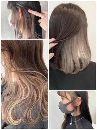 セミロング カラー パーマ ヘアアレンジ メンズ ブリーチ　ハイトーン 特化🌈フジタハルキのヘアスタイル