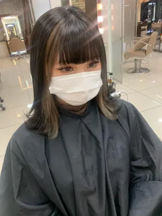ミディアム カラー 羽エクステ🩷 🤍まき🤍のマツエク・マツパデザイン