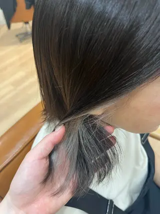 カラー 金山/森心乃 カット ブリーチモデル募集中のヘアスタイル