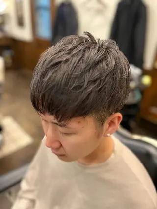 ショート メンズ 猪井 明のヘアスタイル