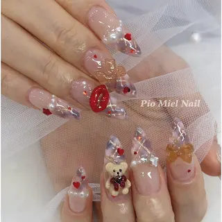 ネイル HANA 長さだしのネイルデザイン