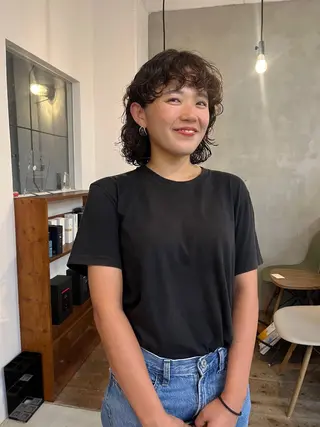 ミディアム パーマ 🌿haco / パーマ/ユリナ🕊️のヘアスタイル