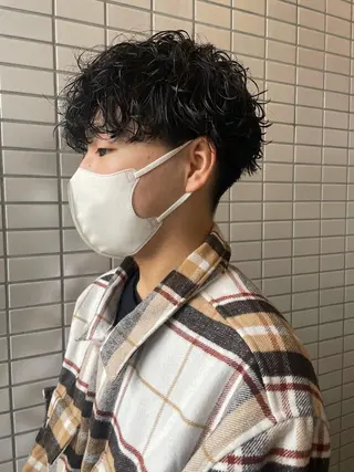 パーマ メンズ 大阪美容師 井上智博のヘアスタイル