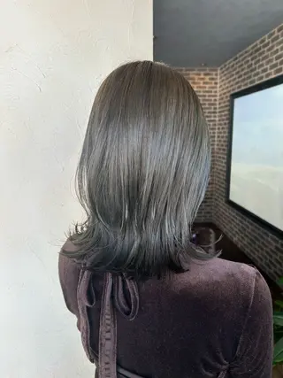 セミロング カラー ヘアアレンジ 🌿Rina 🌙当日予約OK🌙のヘアスタイル