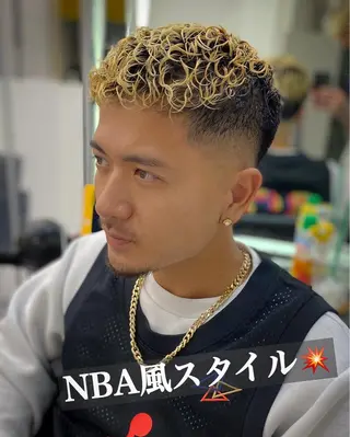 パーマ メンズ 大月 優汰のヘアスタイル
