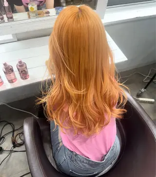 ロング カラー ここな/暖色カラー 🧡束感マツエク🌼のマツエク・マツパデザイン