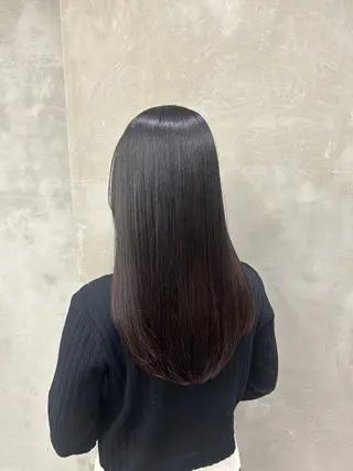 ロング カラー パーマ 🌼髪質改善/透明感 艶髪タケドミのヘアスタイル