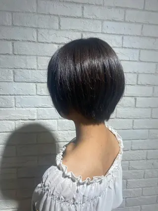 ショート 透明感カラー💜艶髪 sayakaのヘアスタイル