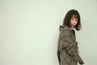 ミディアム カラー パーマ ヘアアレンジ メンズ キッズ ネイル マツエク・マツパ EnBlesS西宮 マンツーマン神道有基のヘアスタイル