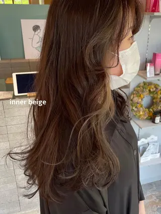 ロング カラー パーマ メンズ cipre miyabiのヘアスタイル