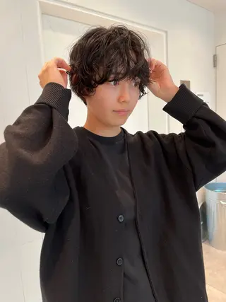 ショート パーマ 艶髪✨×顔周りカット 🧚ナツホのヘアスタイル