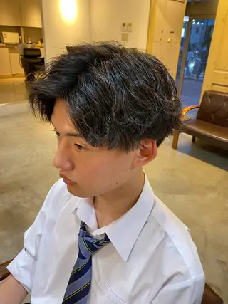メンズ 冨樫 怜央のヘアスタイル