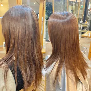 セミロング 髪質改善🥇津田 【自由が丘】【美髪】のヘアスタイル
