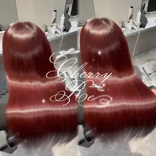 ロング 新宿♡暖色カラー/ エクステ/スズ‎🤍のヘアスタイル