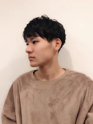 ショート カラー パーマ ヘアアレンジ メンズ ちこ .のヘアスタイル