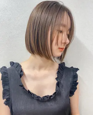 ショート カラー ユズキ/銀座似合わせ カット♡透明感カラーのヘアスタイル