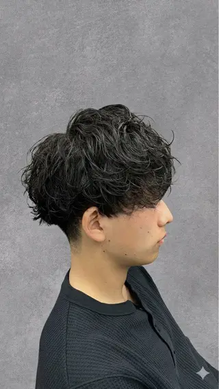 パーマ メンズ 【毎朝セット3分】 メンズパーマ　真人のヘアスタイル