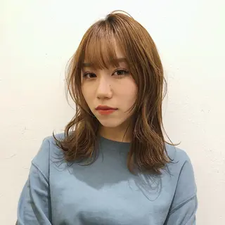 セミロング カラー 悩みを解決💫似合せ RENのヘアスタイル