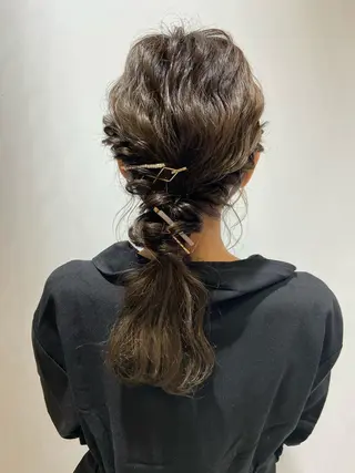 ミディアム ヘアアレンジ 🐺ウルフ/レイヤー 似合わせ‎🤍沙羅のヘアスタイル