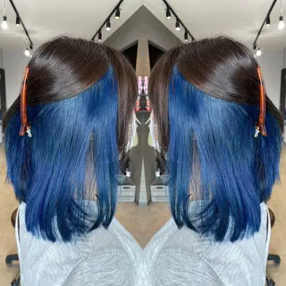 セミロング カラー 山本 貴弘のヘアスタイル