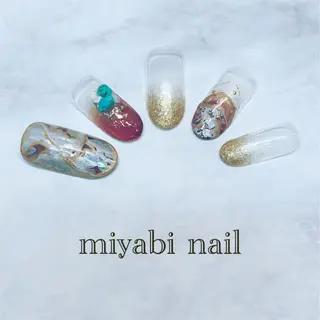 ネイル miyabi nail 桂川駅近くのネイルデザイン