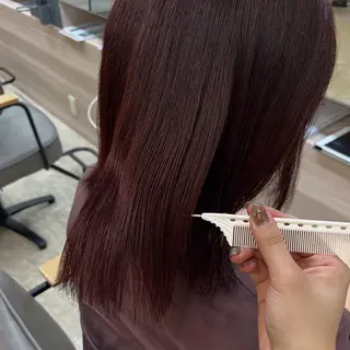 カラー カットモデル unaのヘアスタイル