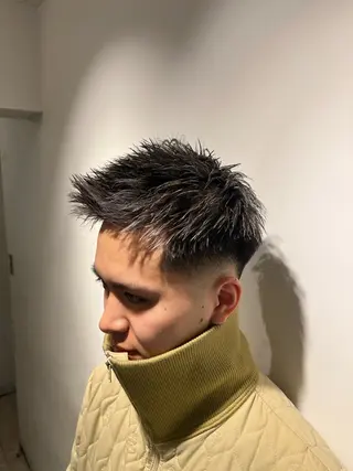 ショート カラー パーマ メンズ 💈men's💈 satoru中目黒のヘアスタイル