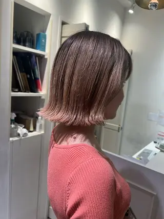 ショート ブリーチなしカラー/ パーマ/おとは🦖♡のヘアスタイル