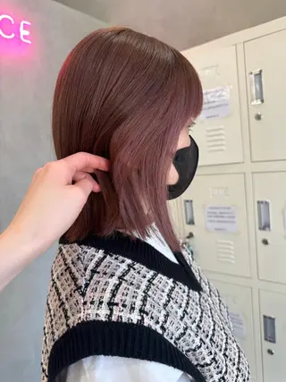 ミディアム カラー ヘアアレンジ 💫きたはら りおん💫のヘアスタイル