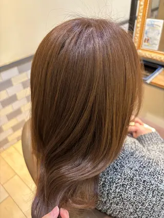 セミロング カラー 古屋 澪 艶髪カラー✨のヘアスタイル