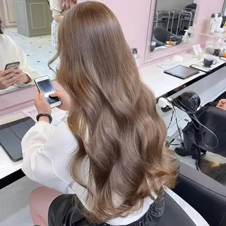 カラー 💗ブリーチなし暖色 kotono💗のヘアスタイル