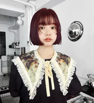 ショート カラー スミレ／透明感 ／ハイトーン／高円寺のヘアスタイル