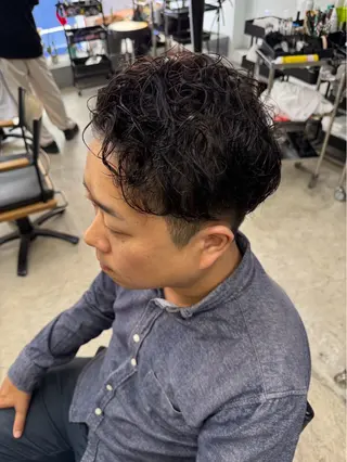ショート パーマ メンズ メンズ専門サロン wokeのヘアスタイル